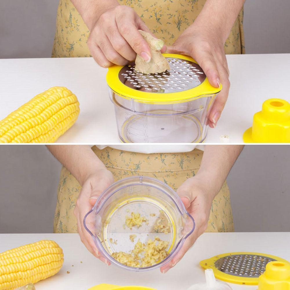 Cob Corn Stripper With Built-In Measuring Cup And Grater | Stornfield