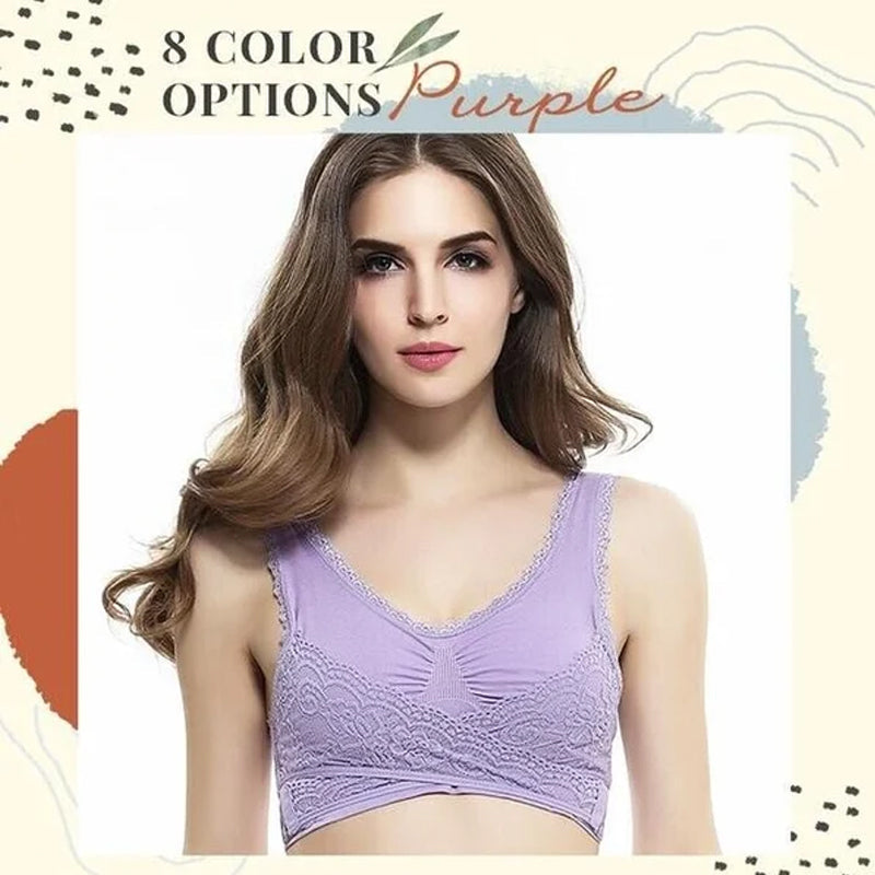 Stornfield | Front Cross-Side Buckle Lace Bra