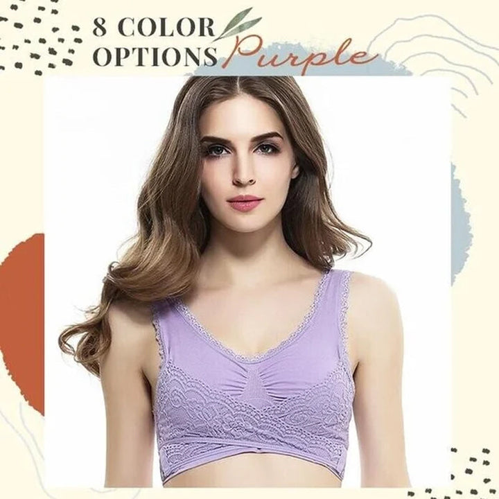 Stornfield | Front Cross-Side Buckle Lace Bra