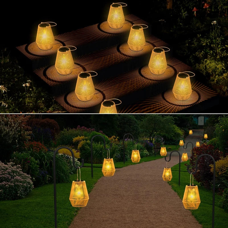 Stornfield | Solar Outdoor Hand-Woven Garden Lights | Waterproof Landscape Light for Villa & Patio Decoration - Alpho