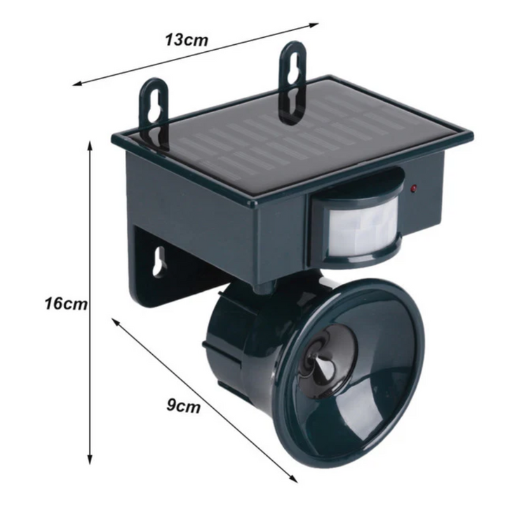Stornfield | TerraGuard – Weatherproof Solar Bird Repeller with PIR Motion Sensor & Natural Sound Deterrent