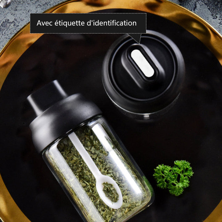 Glass Condiment Jar with Spoon | Stornfield