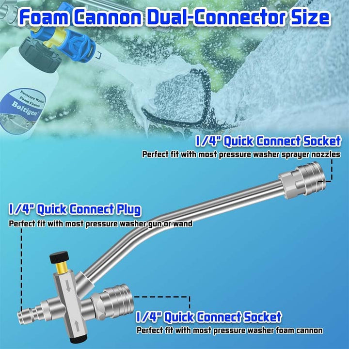 Foam Cannon Dual Connector Accessory | Stornfield