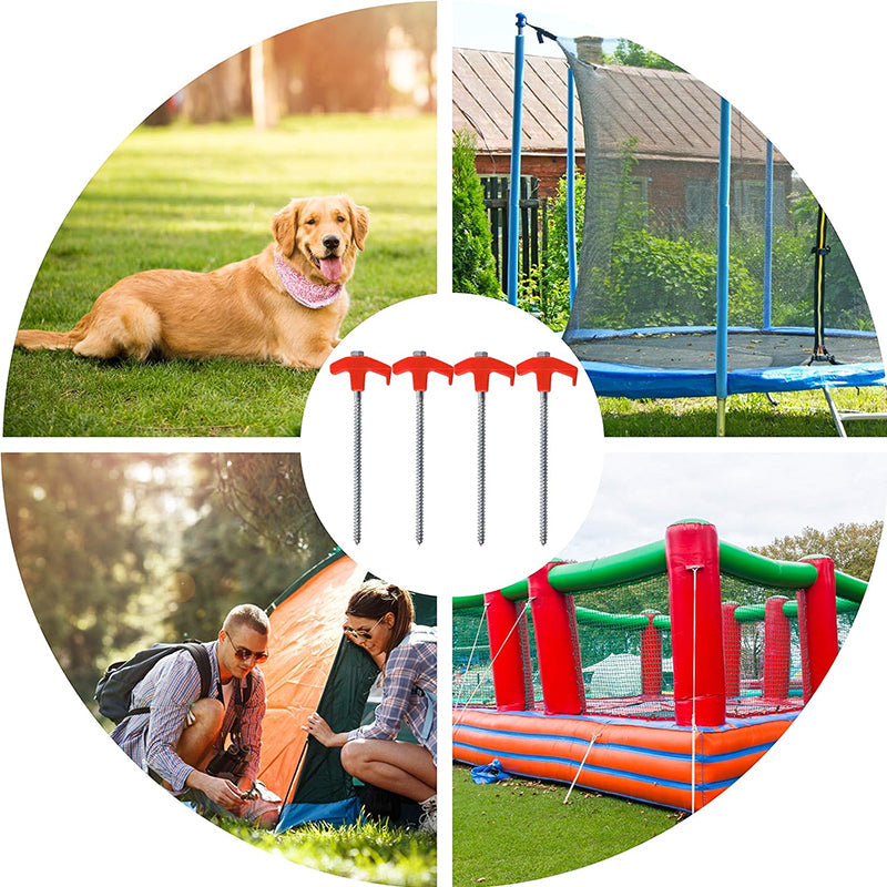 Rotatable tent pegs with thread | Stornfield