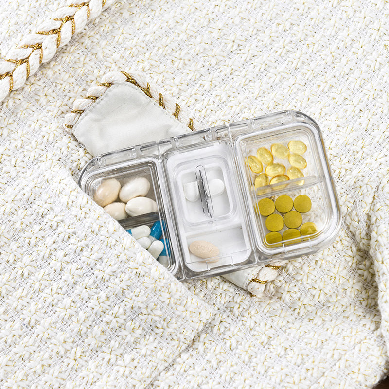 Rectangle Pill Case Organizer Container | Stornfield