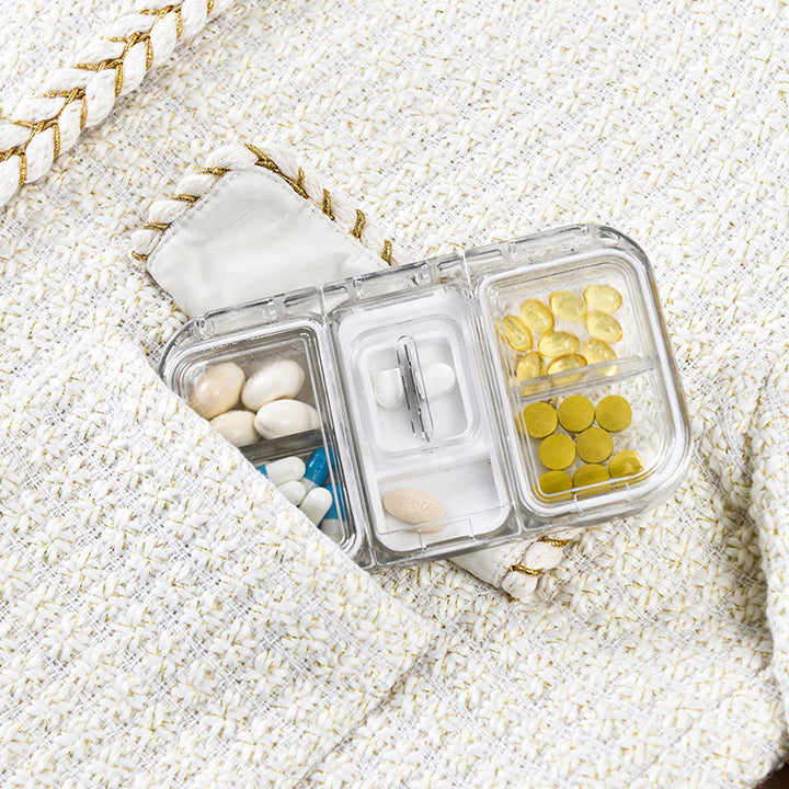 Rectangle Pill Case Organizer Container | Stornfield