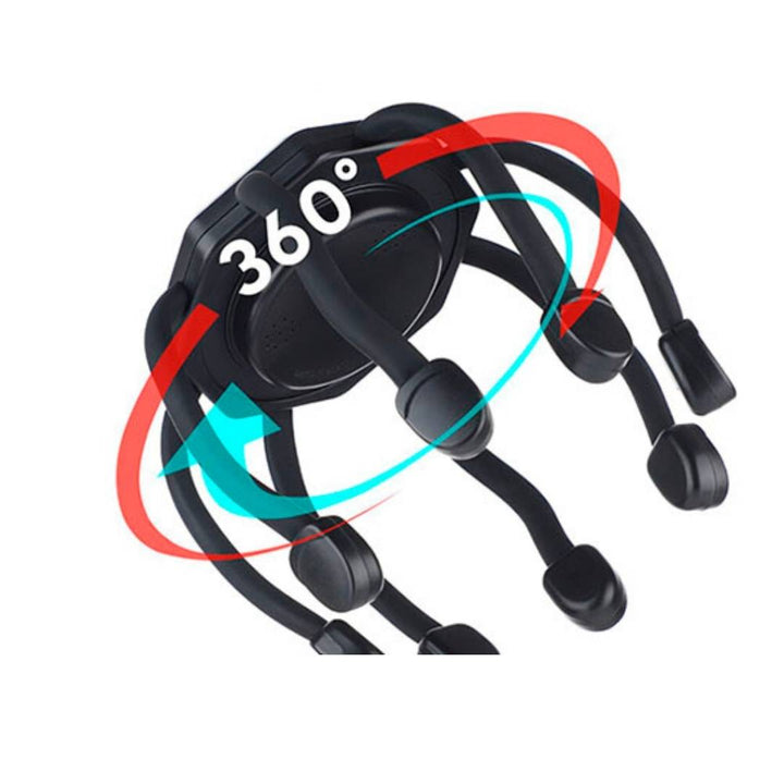 CalmFlow Smart Electric Octopus Head Massager | Scalp Massager - Stress Relief - Sleep Improvement - Stornfield Multi-directional Vibration Head Massager