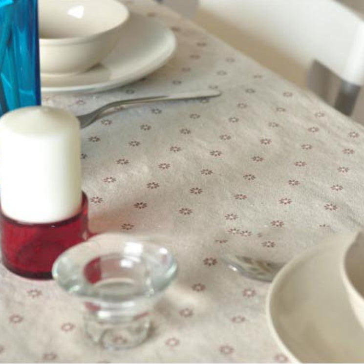 Stornfield | Daisy Print Cotton Linen Tablecloth