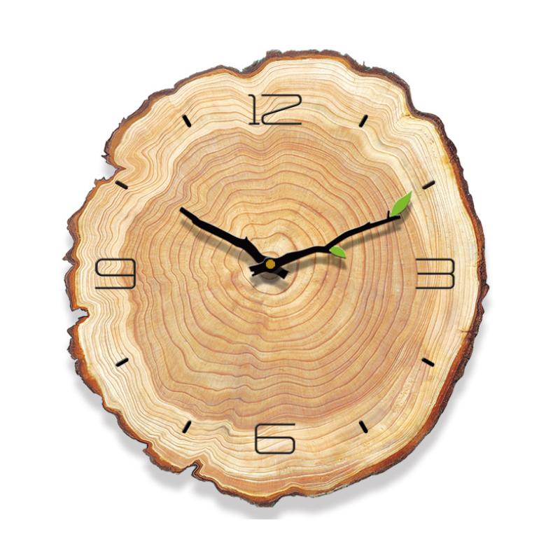 Stornfield | Wall clock with wooden rings