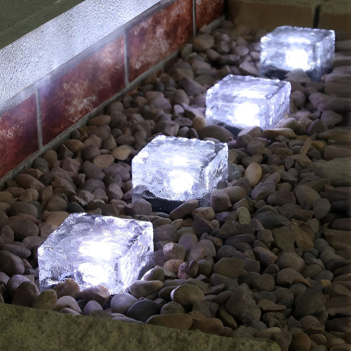 Square Creative Ice Stornfieldock LED Waterproof Smart Solar Outdoor Lighting | Stornfield
