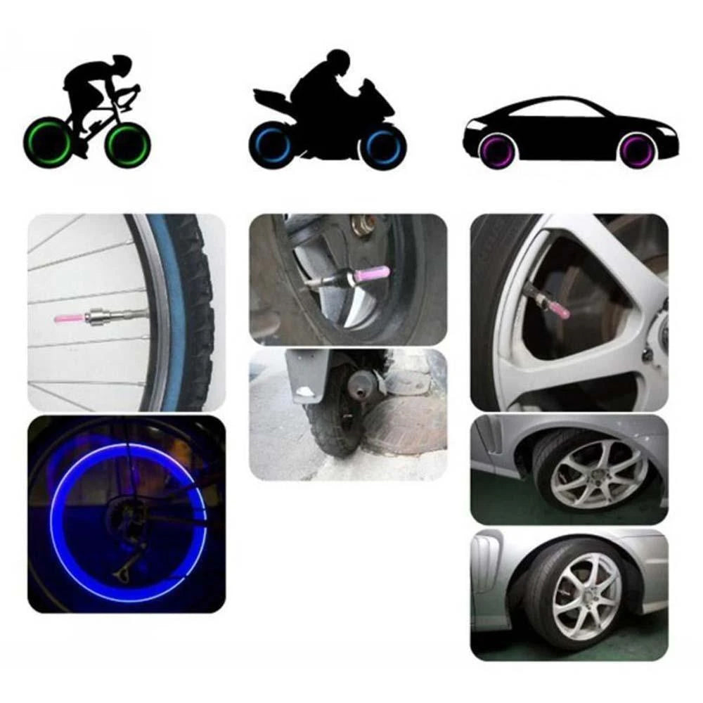 LED Light Valve Cap for Bicycle Wheel | Stornfield