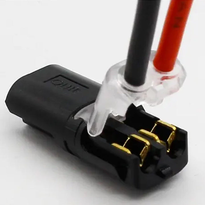 Double-wire Push-in Connector with Locking Buckle | Stornfield