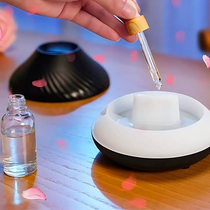FlameGlow Air Humidifier Aromatherapy Diffuser | Adds Moisture - Relieves Dry Air - Helps You Relax - Quiet Diffuser for Home or Office Stornfield