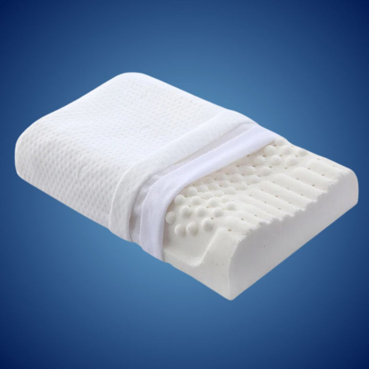 EcoNeck Comfort | 100% Natural Latex Orthopedic Pillow - for Neck Pain - Comfortable and Supportive Pillow - Better Sleep - Stornfield Wellness