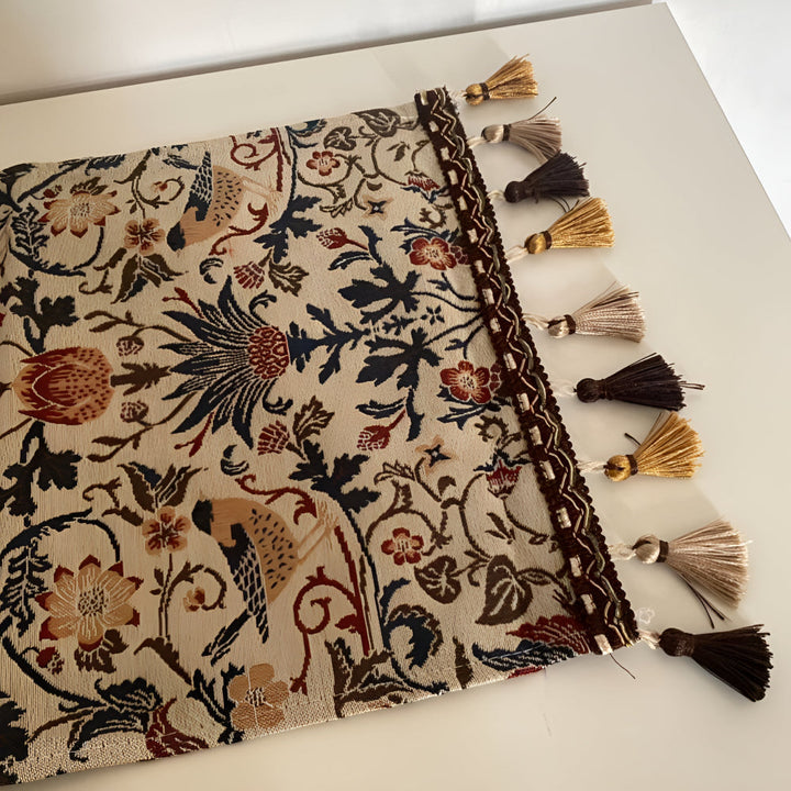 Stornfield | Vintage Floral & Bird Jacquard Table Runner