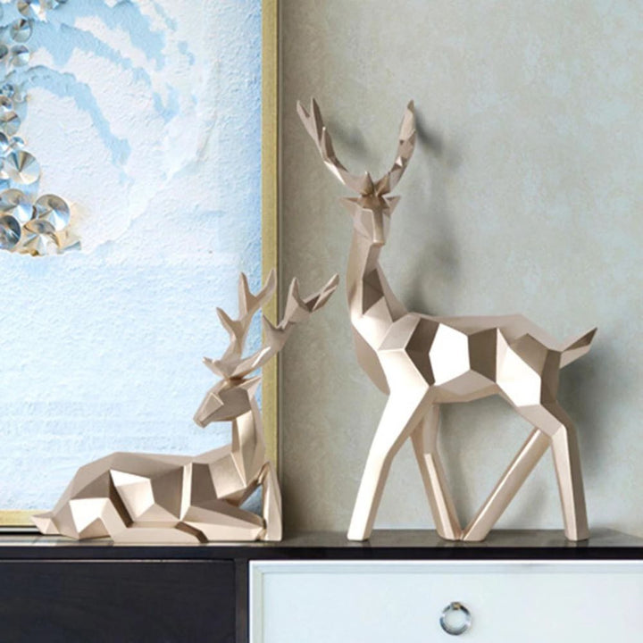 Stornfield | Geometric Deer Statue