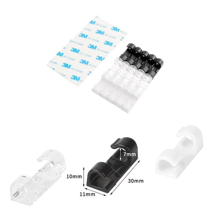Self-adhesive Wire/Cable Clips in Plastic | Stornfield