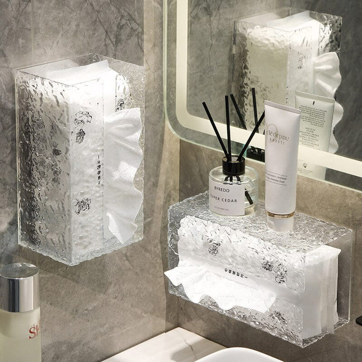 Multifunctional glacier pattern tissue box | Stornfield