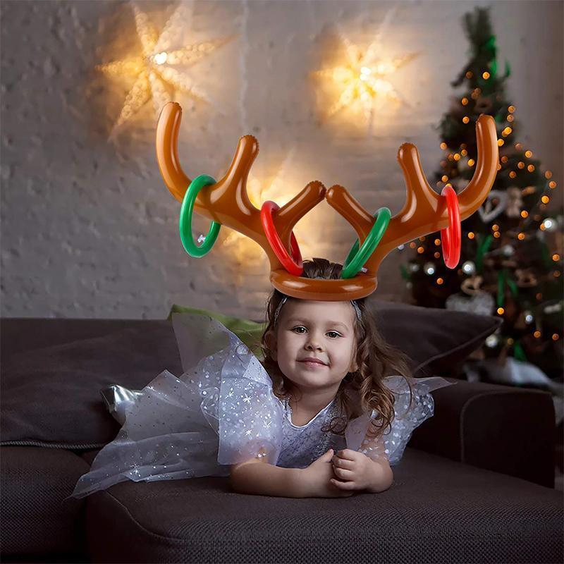 Christmas Reindeer Wooden Ring Toss Game | Stornfield