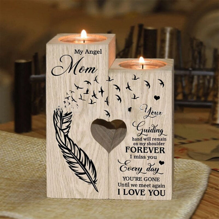 Smile A Lot More - Wooden Candle Holder with Candle Gift for Your Loved Ones | Stornfield