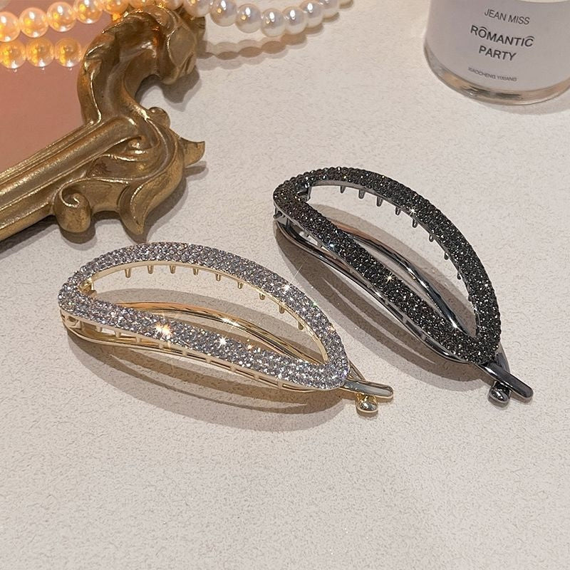 Sparkling Curved Minimalist Hair Buckle | Stornfield