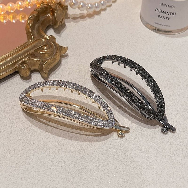 Sparkling Curved Minimalist Hair Buckle | Stornfield