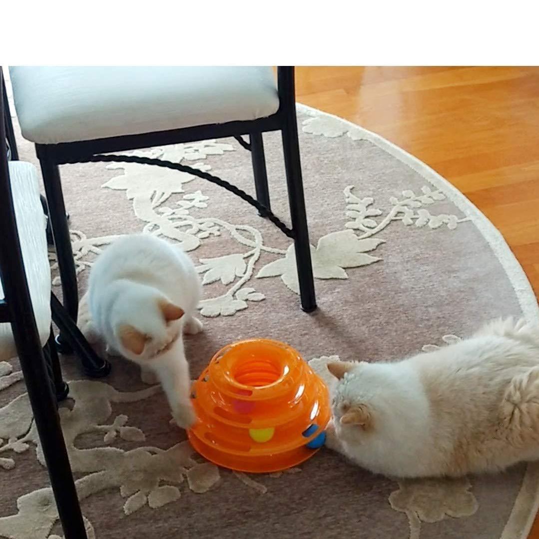 Three Layer Colorful Cat Track Tower Toy | Stornfield