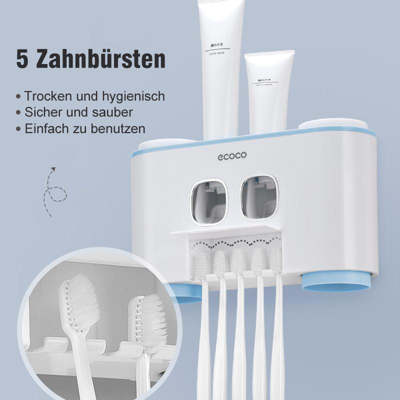 Automatic toothbrush holder and toothpaste dispenser set | Stornfield