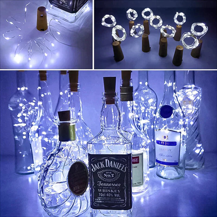 LED Wine Bottle Lights Cork Night Light DIY Decor Lift - Piece | Stornfield