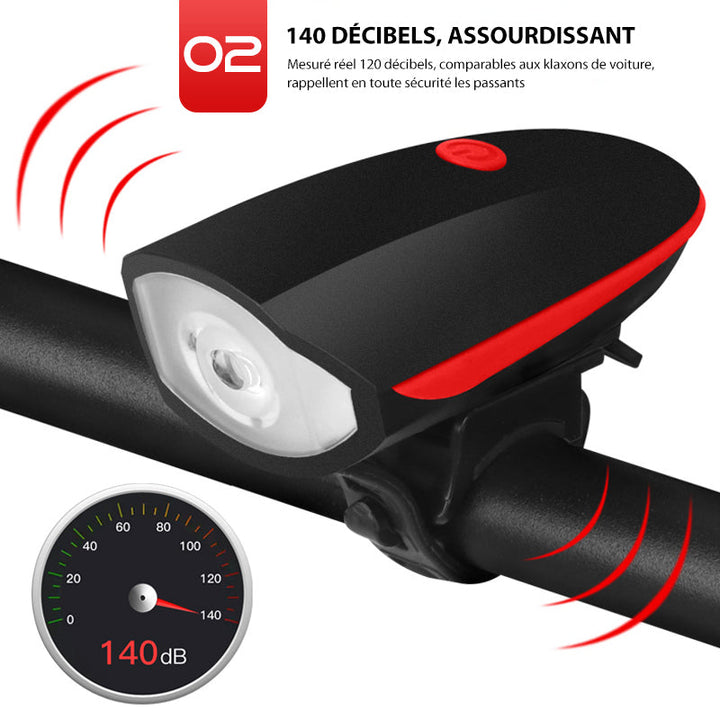Rechargeable USB Mountain Bike Front Light | Stornfield