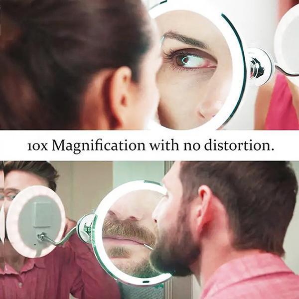 Stornfield | 10x Magnifying LED Lighted Makeup Mirror