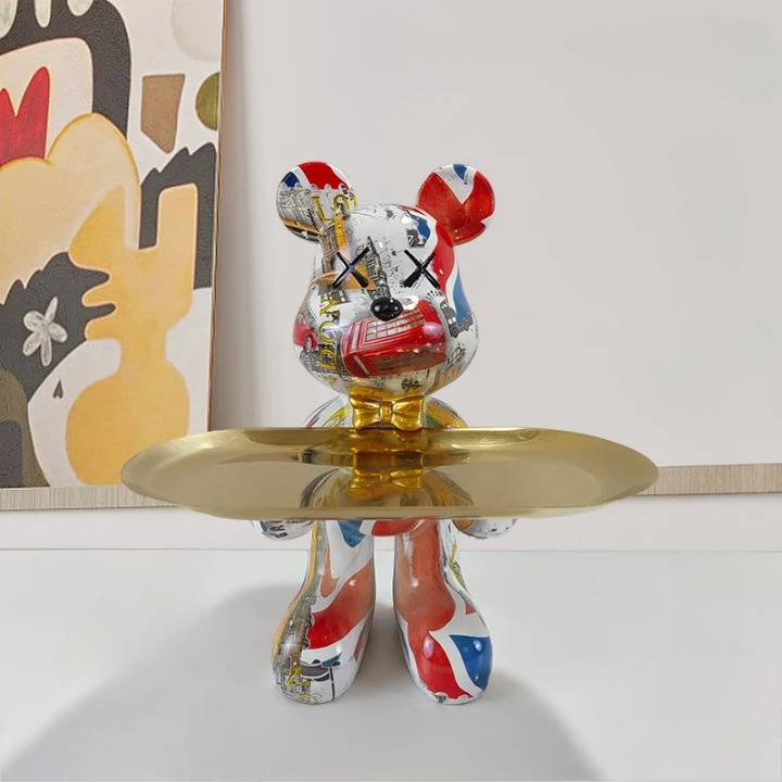 Stornfield | Bear Statue with Tray