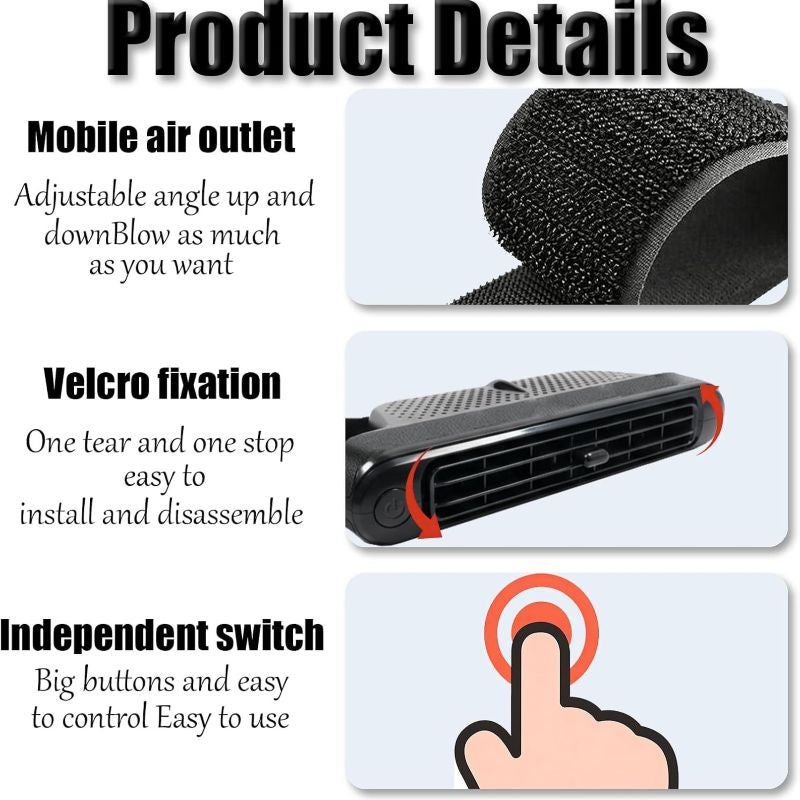 Portable Car Seat Cooling Fan | Stornfield