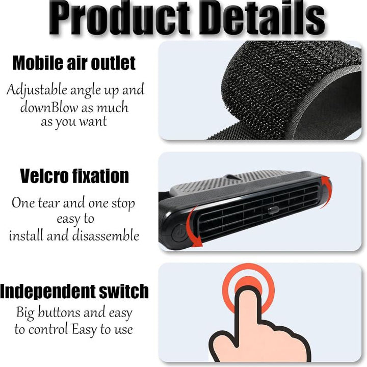 Portable Car Seat Cooling Fan | Stornfield