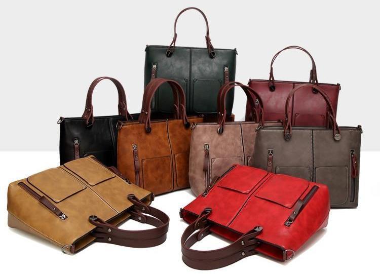 Cera - Vintage handbag with double front pocket | Stornfield