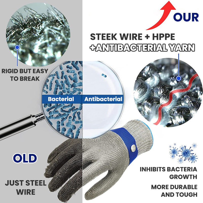Stornfield | Stainless Steel Mesh Metal Protective Gloves for Laboratory