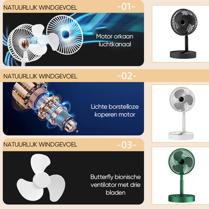 PortaStornfielde RechargeaStornfielde Telescopic TaStornfielde Fan with Silent Design and AdjustaStornfielde Height | Stornfield