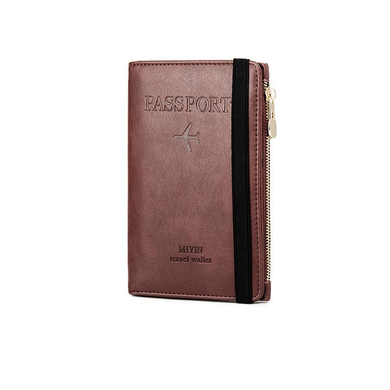 Men's Leather Passport Wallet with RFID Blocking | Stornfield