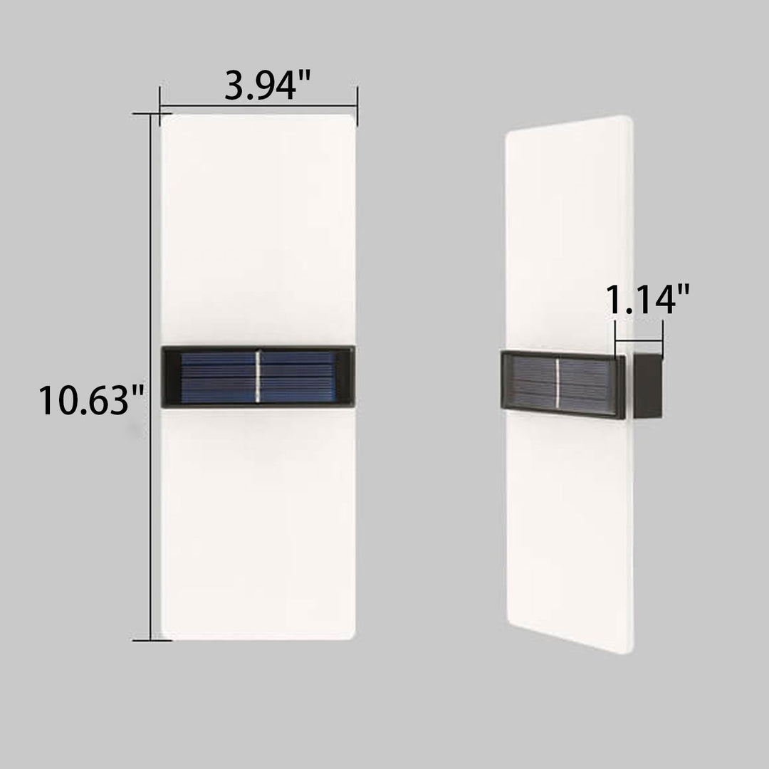 Stornfield | LumaZen Lampe Murale LED Solaire | Résistante aux Intempéries | Éclairage Extérieur Alimenté par Solaire | Décor de Jardin & Patio