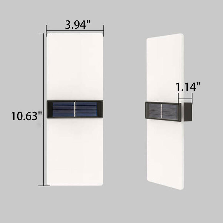 Stornfield | LumaZen Lampe Murale LED Solaire | Résistante aux Intempéries | Éclairage Extérieur Alimenté par Solaire | Décor de Jardin & Patio