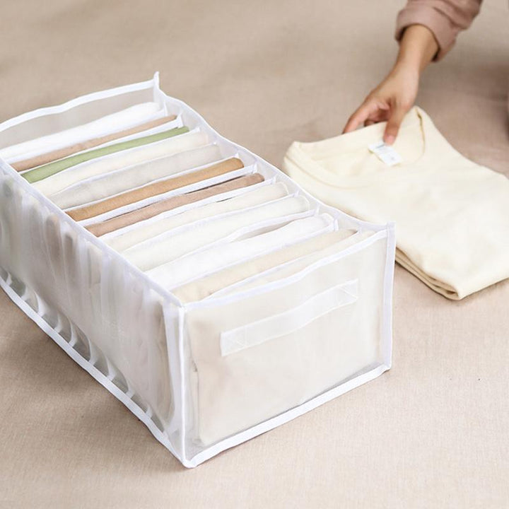 7-Grid Wardrobe Clothes Mesh Divider Organizer | Stornfield