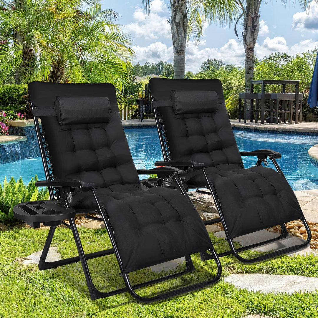 Sun Lounger Folding Deck Chair up to 200kg | Stornfield