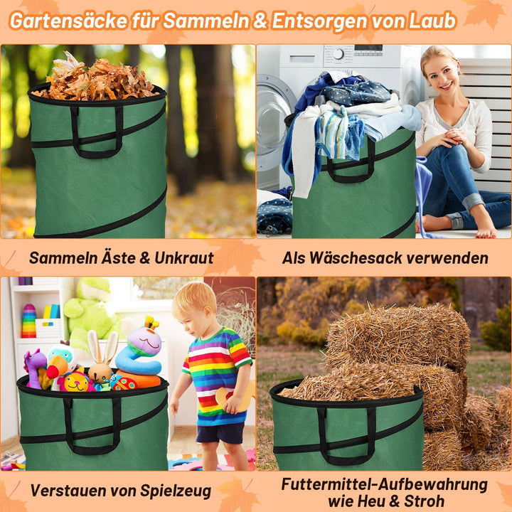 Gartensack Pop Up Garden Waste Bag 170L with Handles | Stornfield