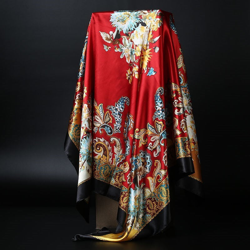Stornfield | Large Square Scarf Silk ScarfSimulation Versatile Scarf Scarf