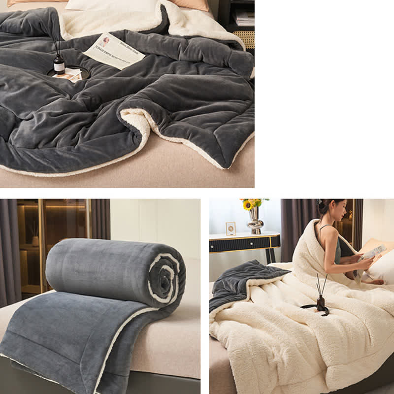 Stornfield | Couverture en velours épais double face en cube