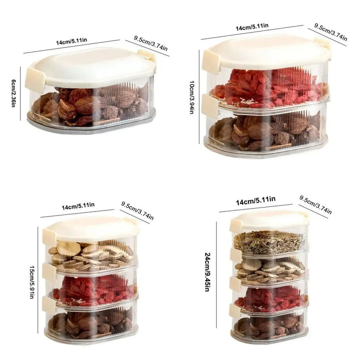 Spice box set stackable with lid | Stornfield
