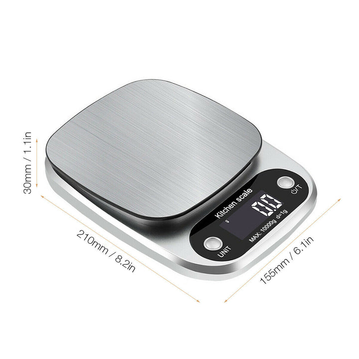 Digital kitchen scale, 10 kg capacity. | Stornfield