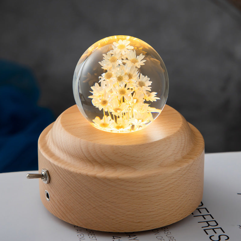 Crystal ball LED night light | Stornfield