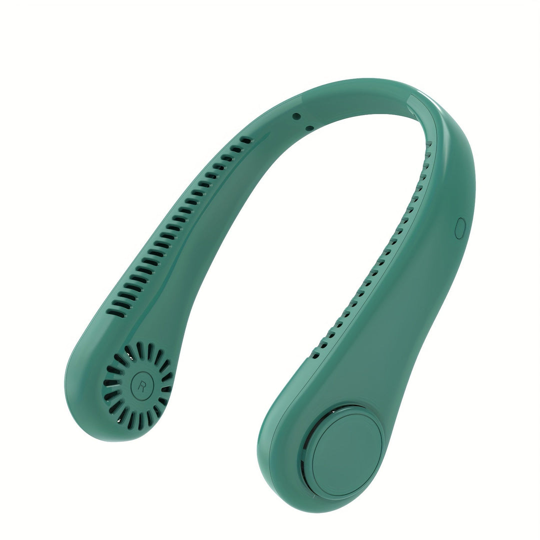 1pc Portable Neck Fan Electric Wireless Fan Rechargeable USB Mini Fan Bladeless Personal Fan Hanging Neck Cooler For Outdoor Sports | Stornfield
