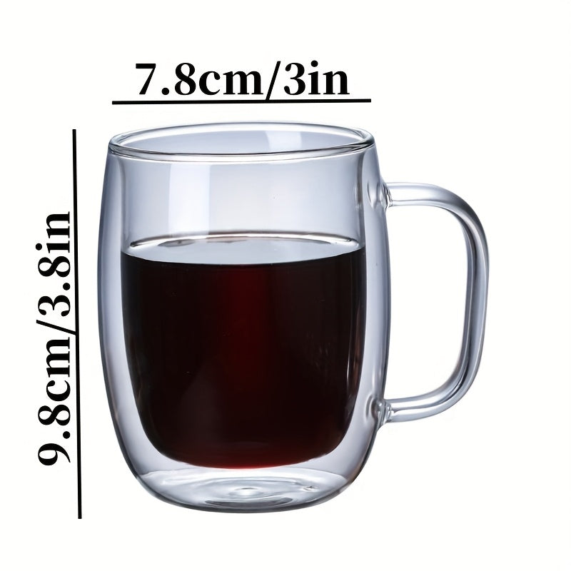 ThermoSip Double-Walled Glass Mug – Borosilicate Glass, Heat Resistant & Elegant | Stornfield